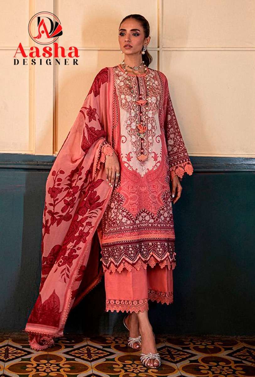 Aasha Sana Safinaz Vol 1 Cotton Dupatta Pakistani Suits Wholesale catalog