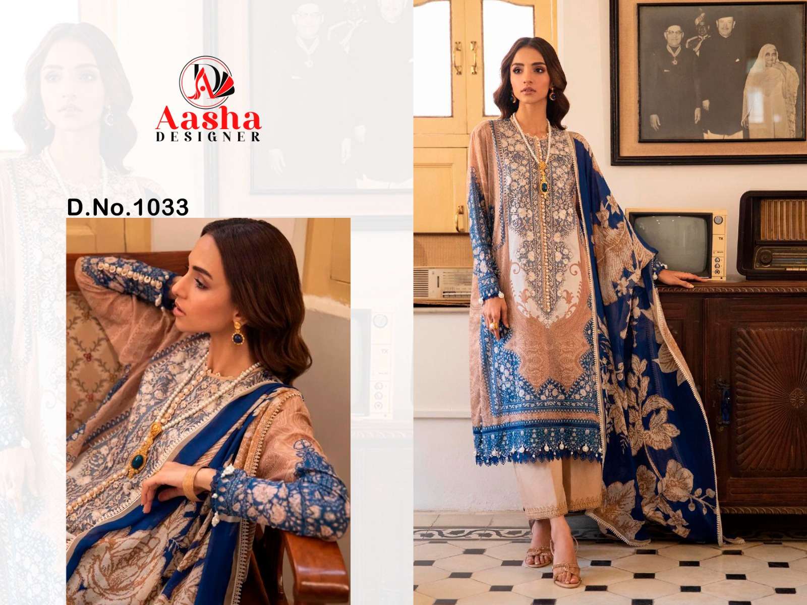 Aasha Sana Safinaz Vol 1 Cotton Dupatta Pakistani Suits Wholesale catalog
