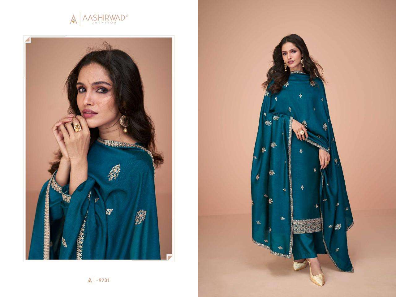 AASHIRWAD CREATION HIVA Salwar Kameez Wholesale catalog