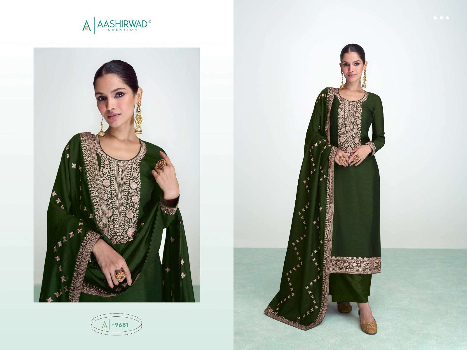AASHIRWAD CREATION SYRA  Salwar Kameez Wholesale catalog 