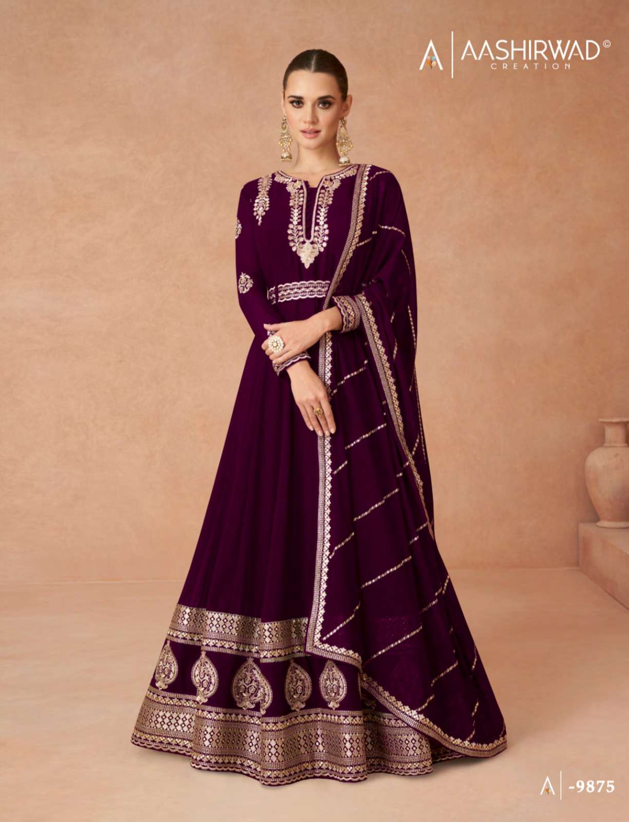 Aashirwad Gulkand ANDAZ GOLD Salwar Kameez Wholesale catalog