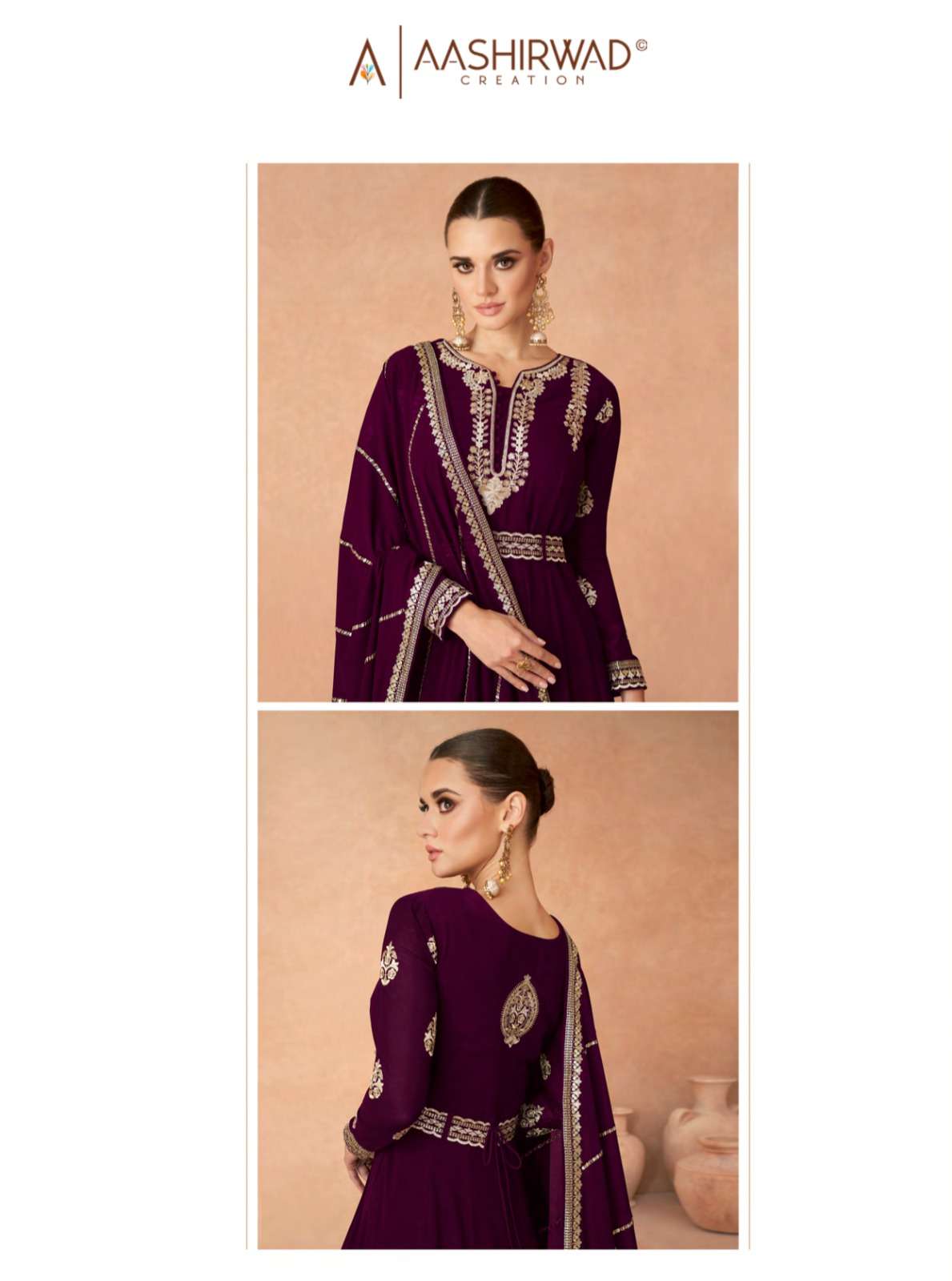 Aashirwad Gulkand ANDAZ GOLD Salwar Kameez Wholesale catalog