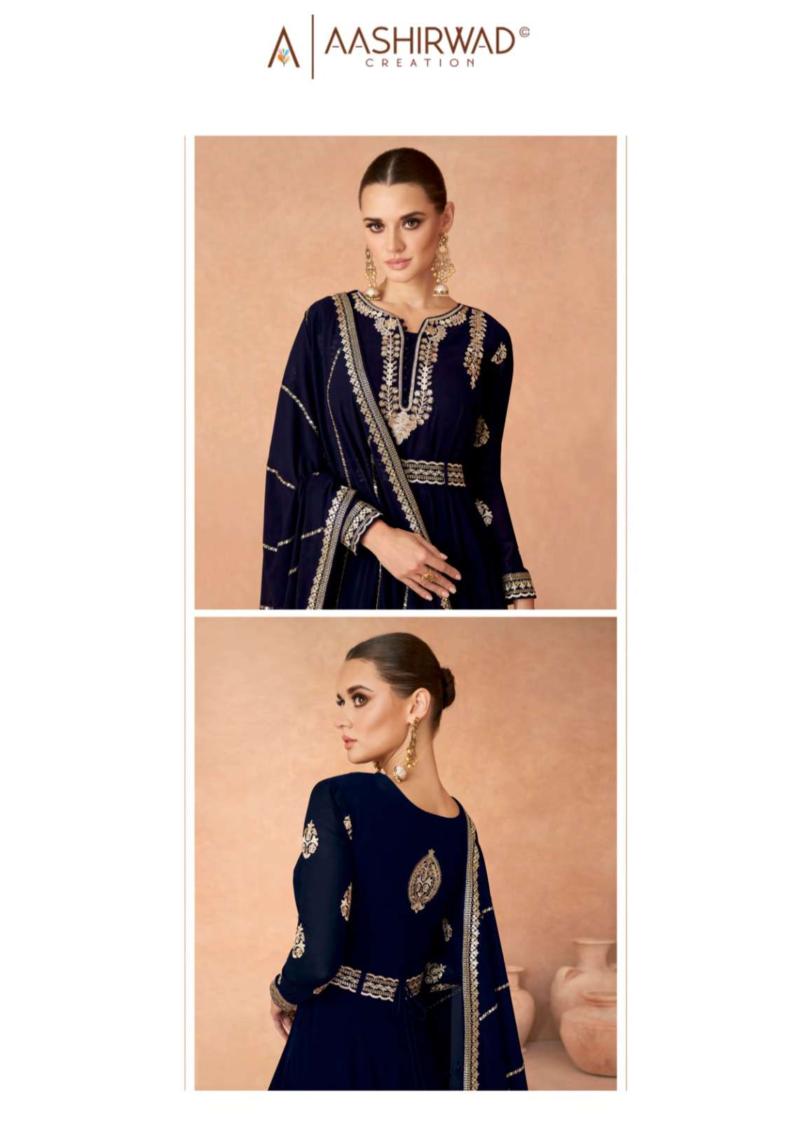 Aashirwad Gulkand ANDAZ GOLD Salwar Kameez Wholesale catalog
