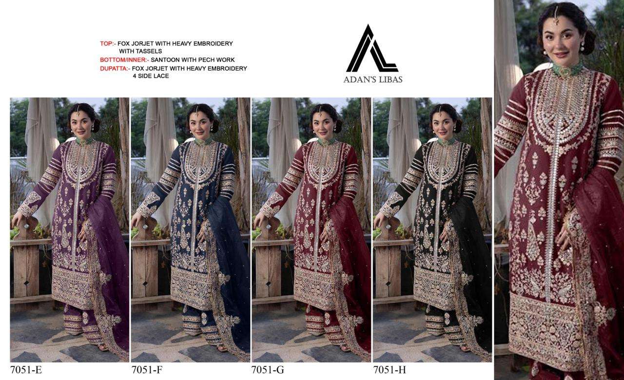Adan Libas 7051  Salwar Suits Wholesale catalog