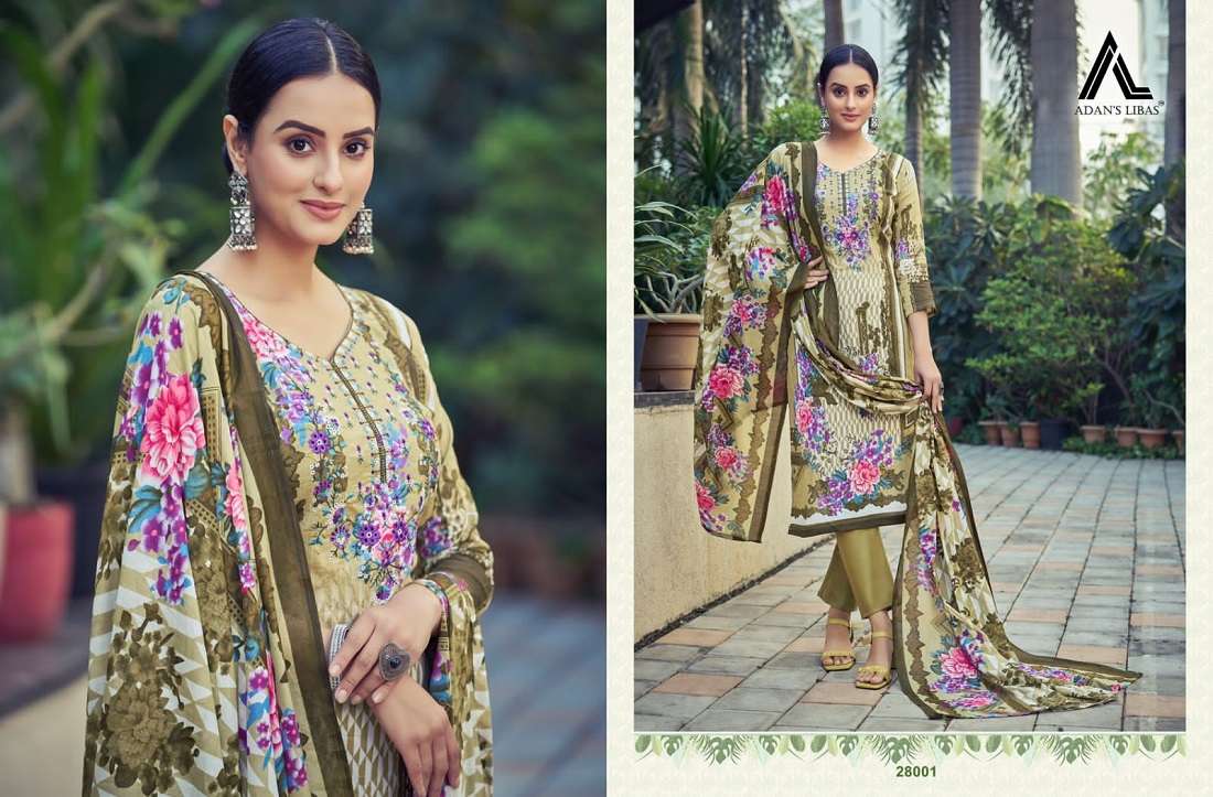 Adan Libas Naira Vol-28 -Dress Material -Wholesale Catalog