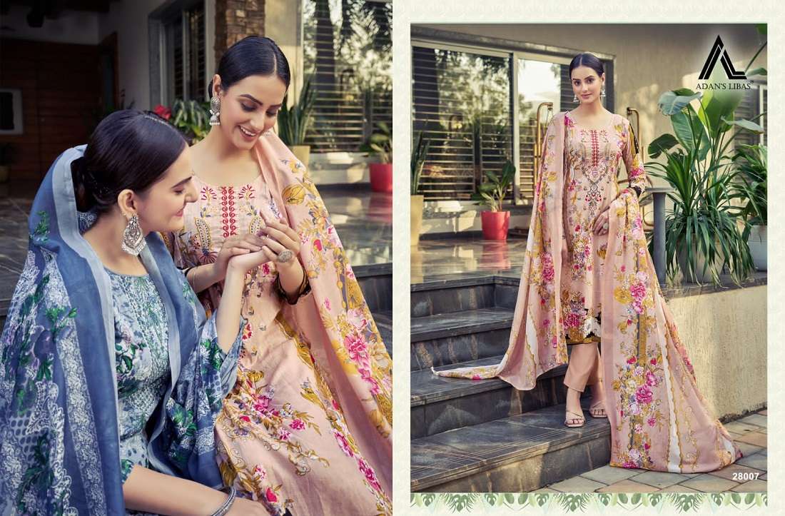 Adan Libas Naira Vol-28 -Dress Material -Wholesale Catalog