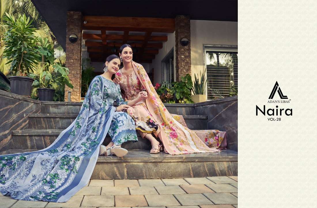 Adan Libas Naira Vol-28 -Dress Material -Wholesale Catalog