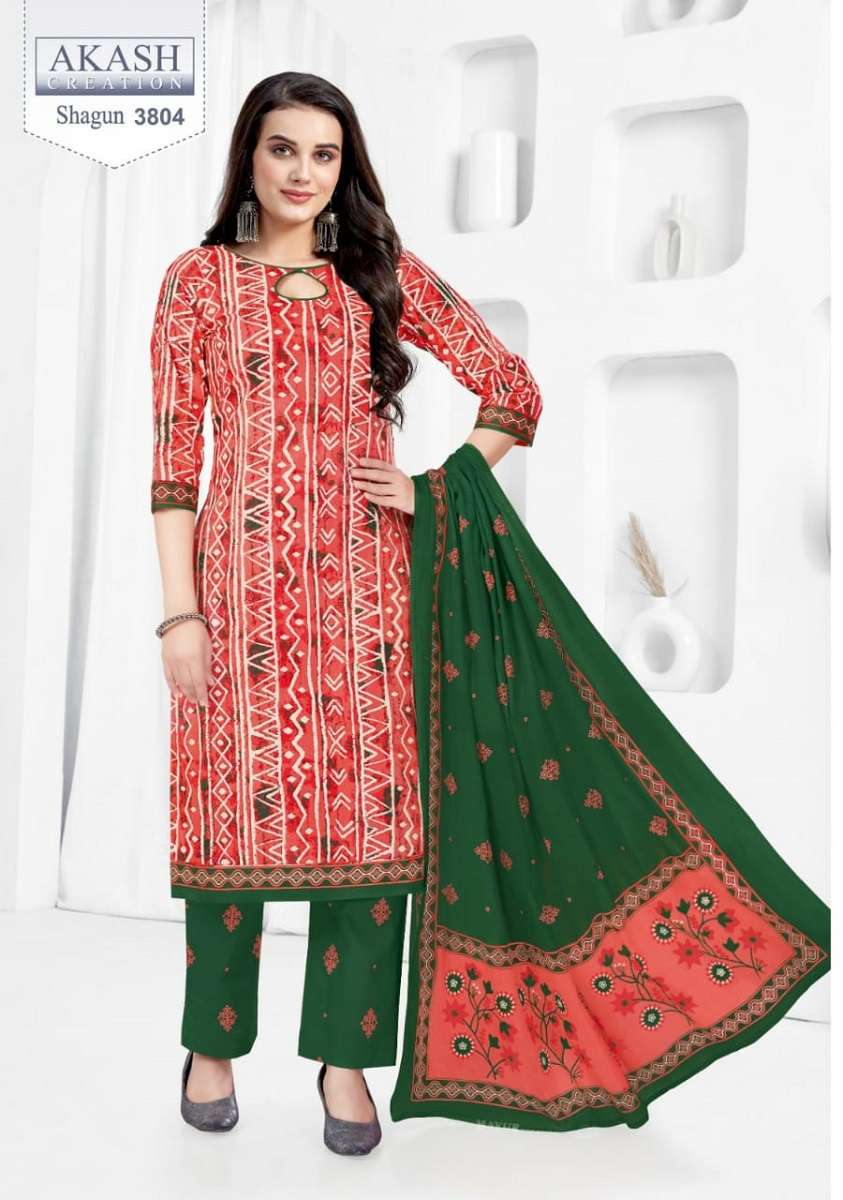 Akash Shagun Vol-38 -Dress Material -Wholesale Catalog