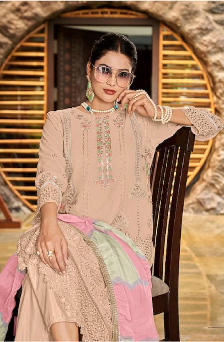 Al Fathima Afreen Faux Georgette Pakistani Suits Wholesale catalog