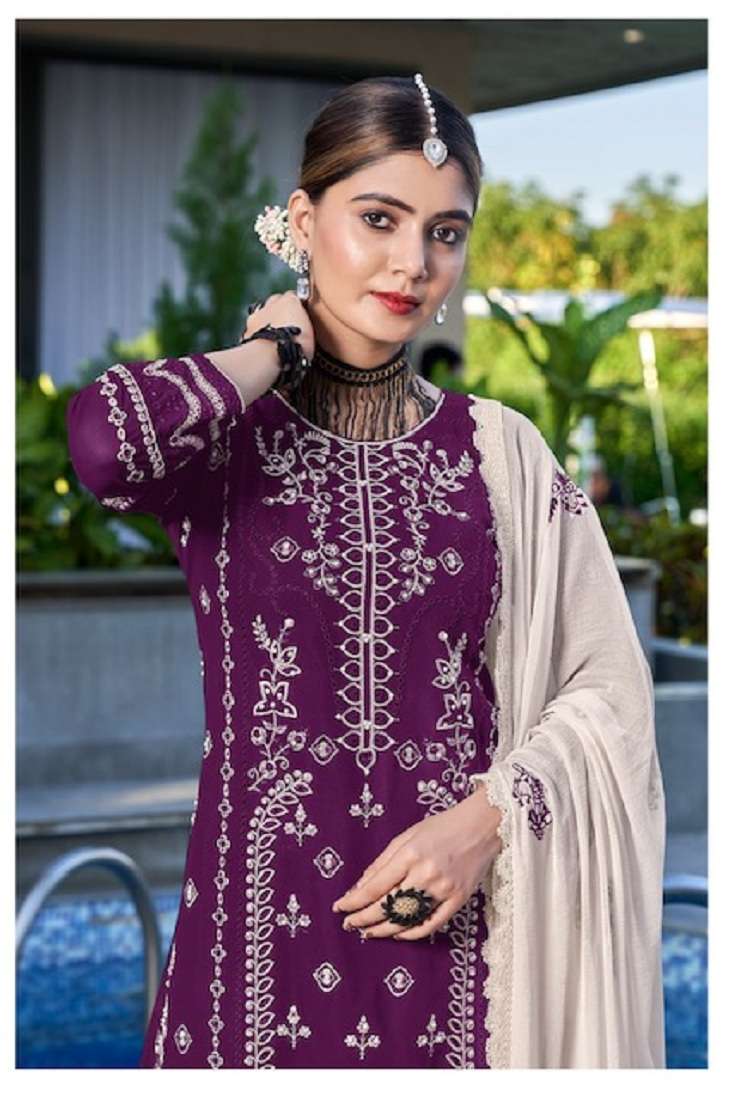 Al Fatima Afreen Design No. 101 -Dress Material -Wholesale Catalog