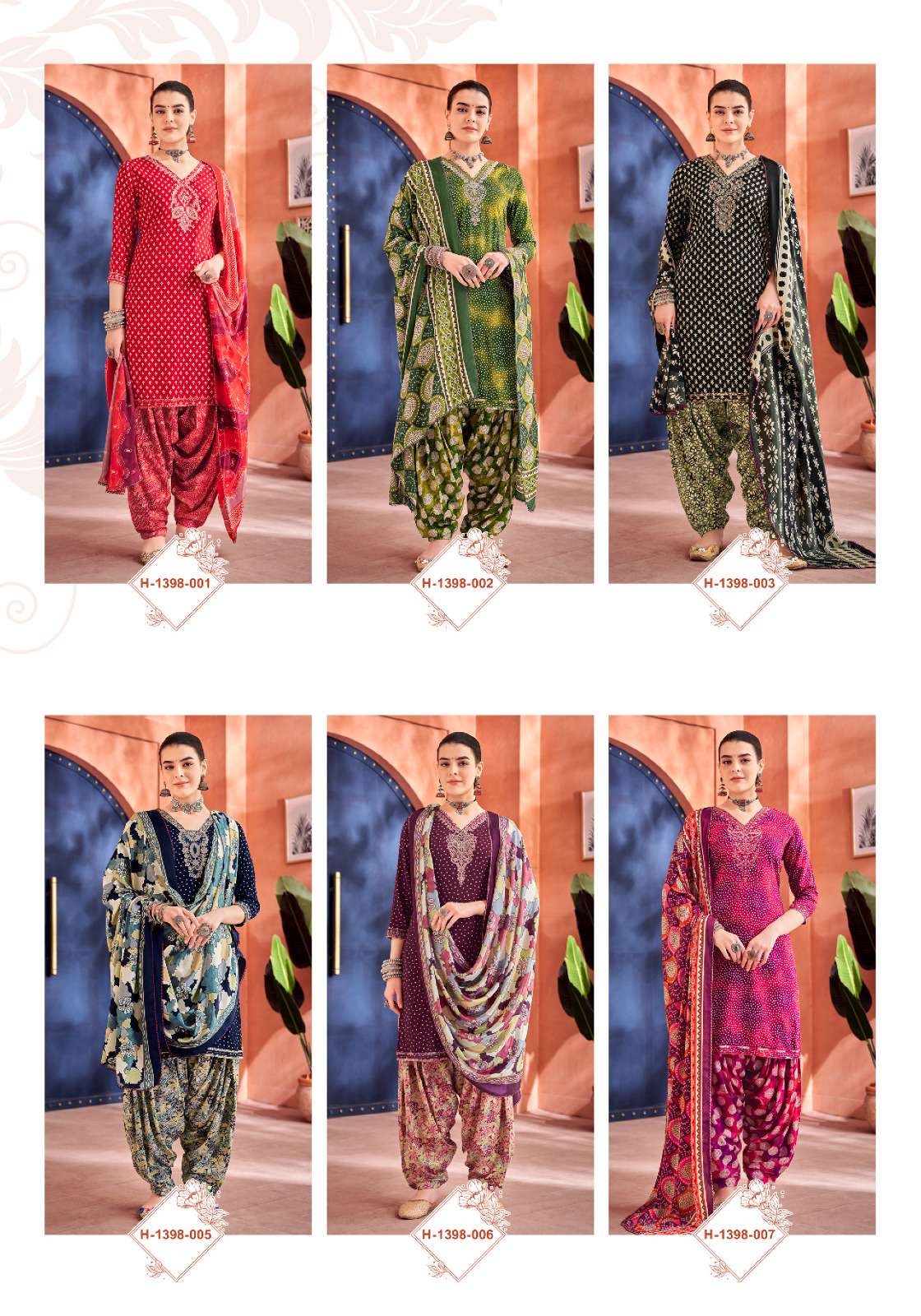 Alok Patiyala E Gold Edition 1 Designer Dress Material Wholesale catalog