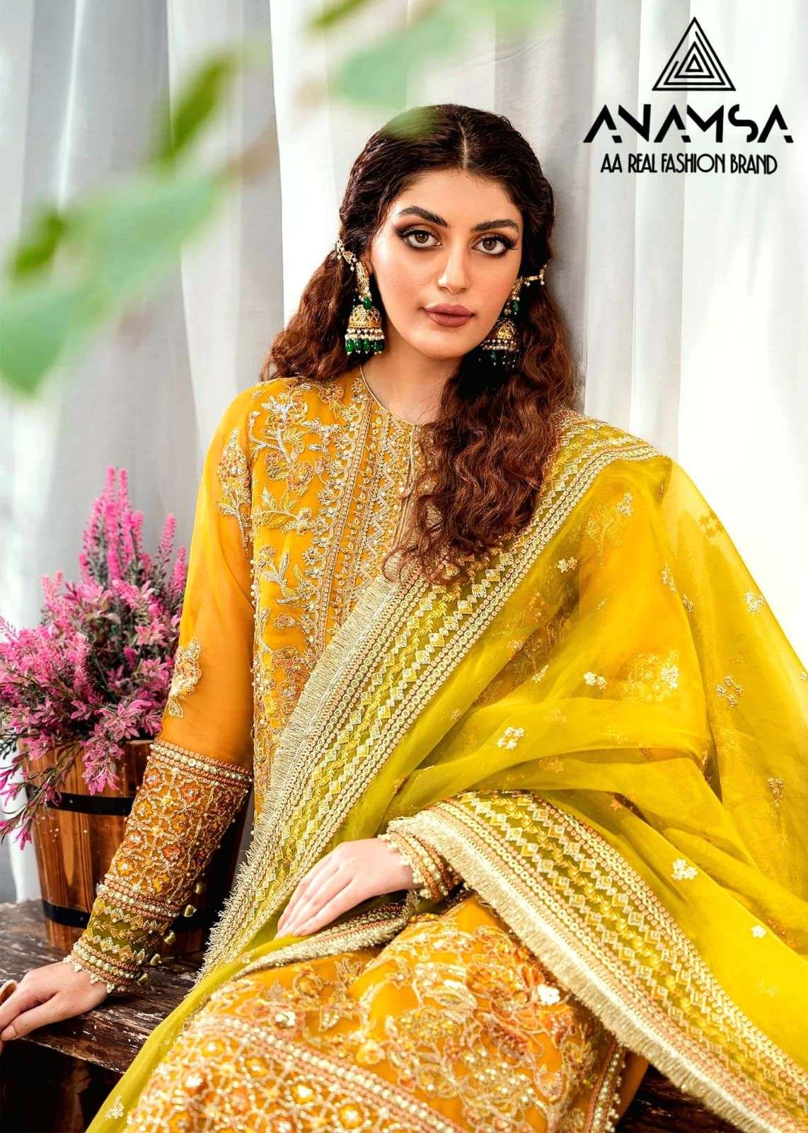 Anamsa 262 Faux Georgette Pakistani Salwar Kameez Wholesale catalog