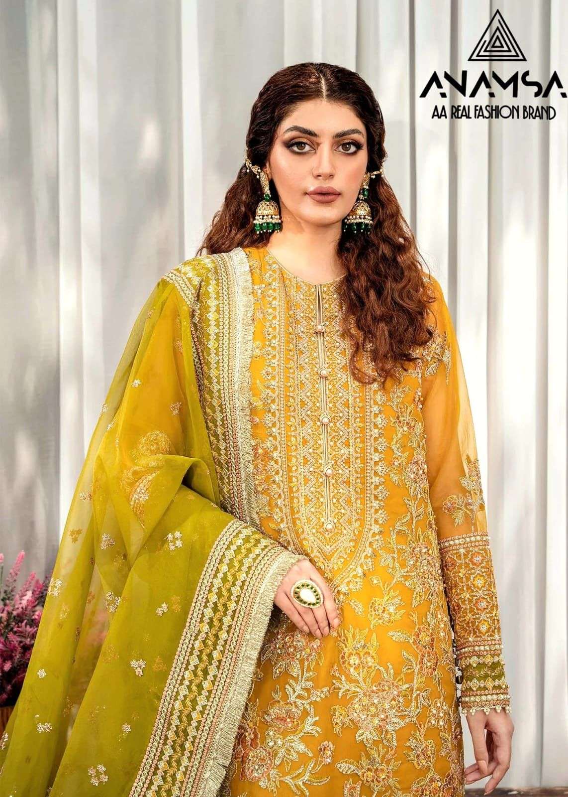 Anamsa 262 Faux Georgette Pakistani Salwar Kameez Wholesale catalog