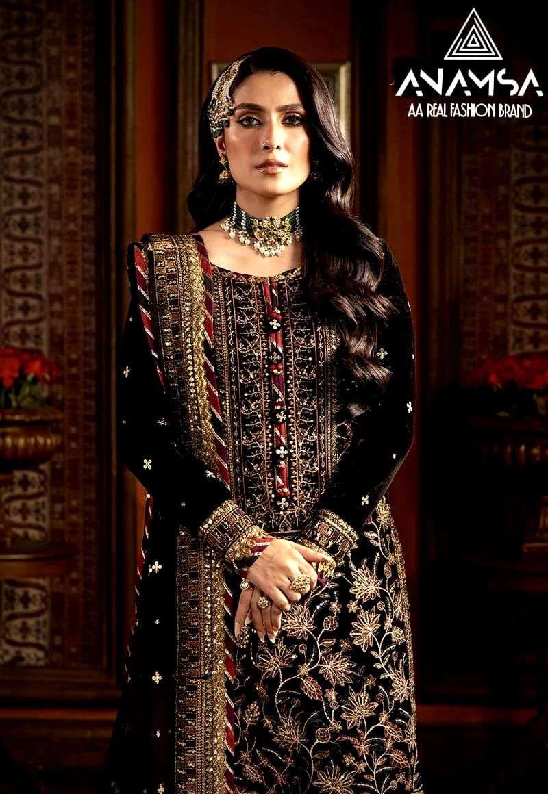 Anamsa 281 Faux Georgette Pakistani Suits Wholesale catalog