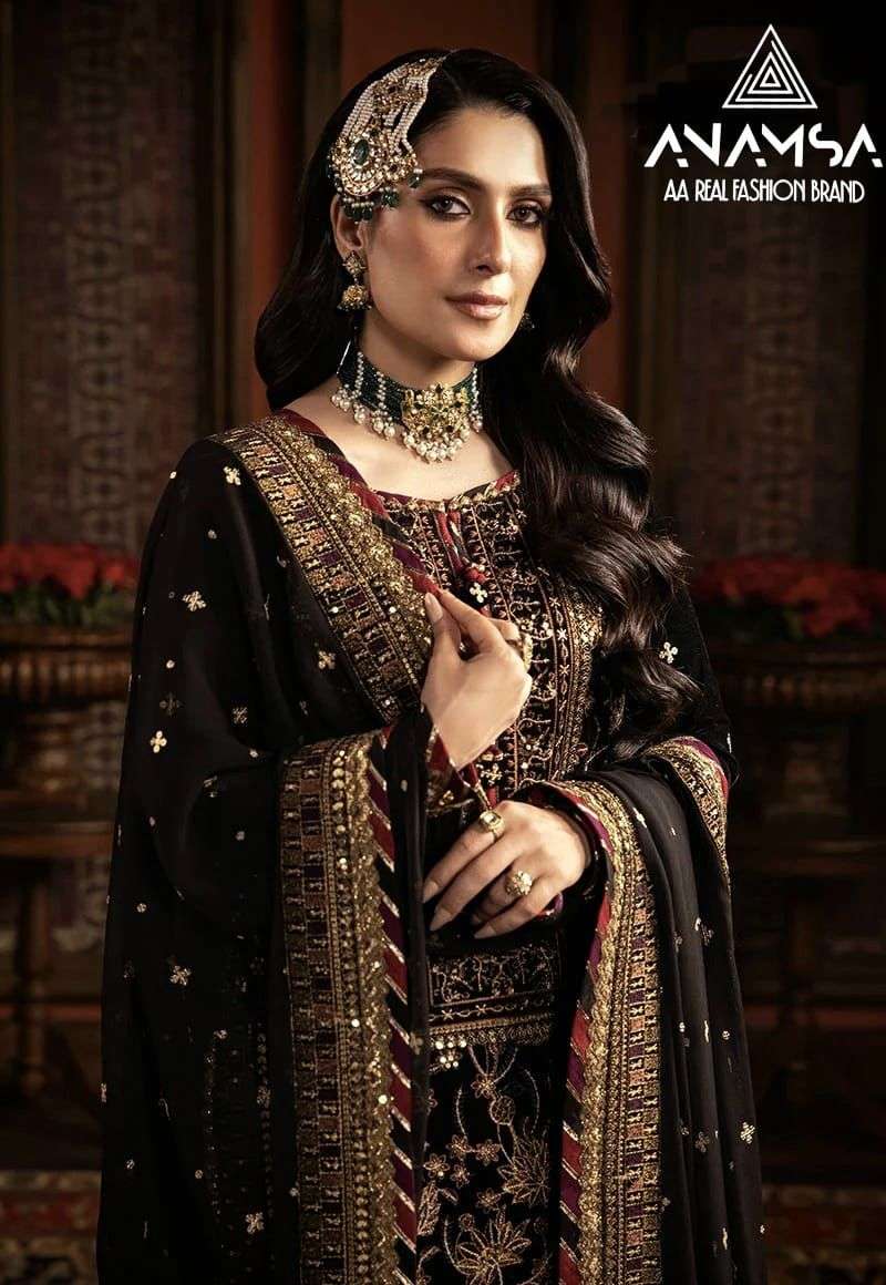 Anamsa 281 Faux Georgette Pakistani Suits Wholesale catalog