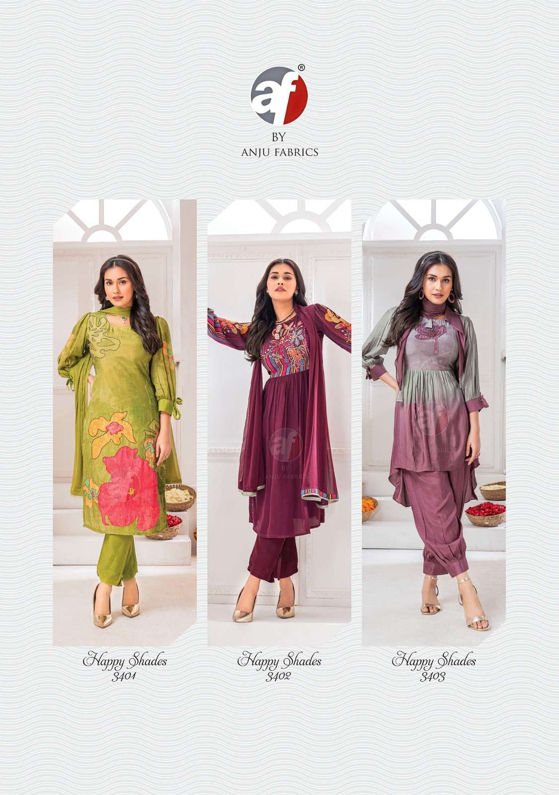 Anju Fabrics Happy Shades Kurti Wholesale catalog