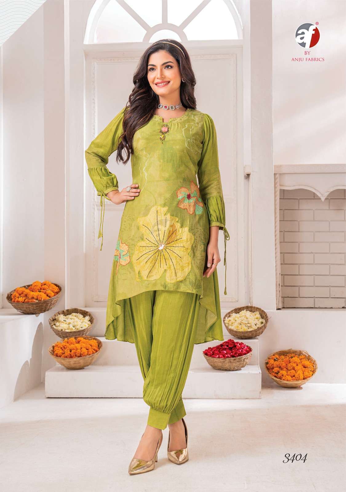 Anju Fabrics Happy Shades Kurti Wholesale catalog
