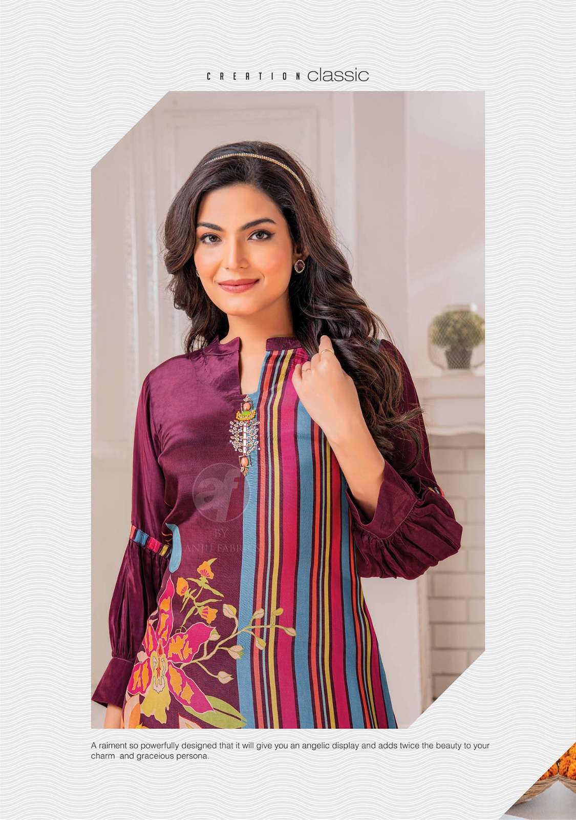 Anju Fabrics Happy Shades Kurti Wholesale catalog