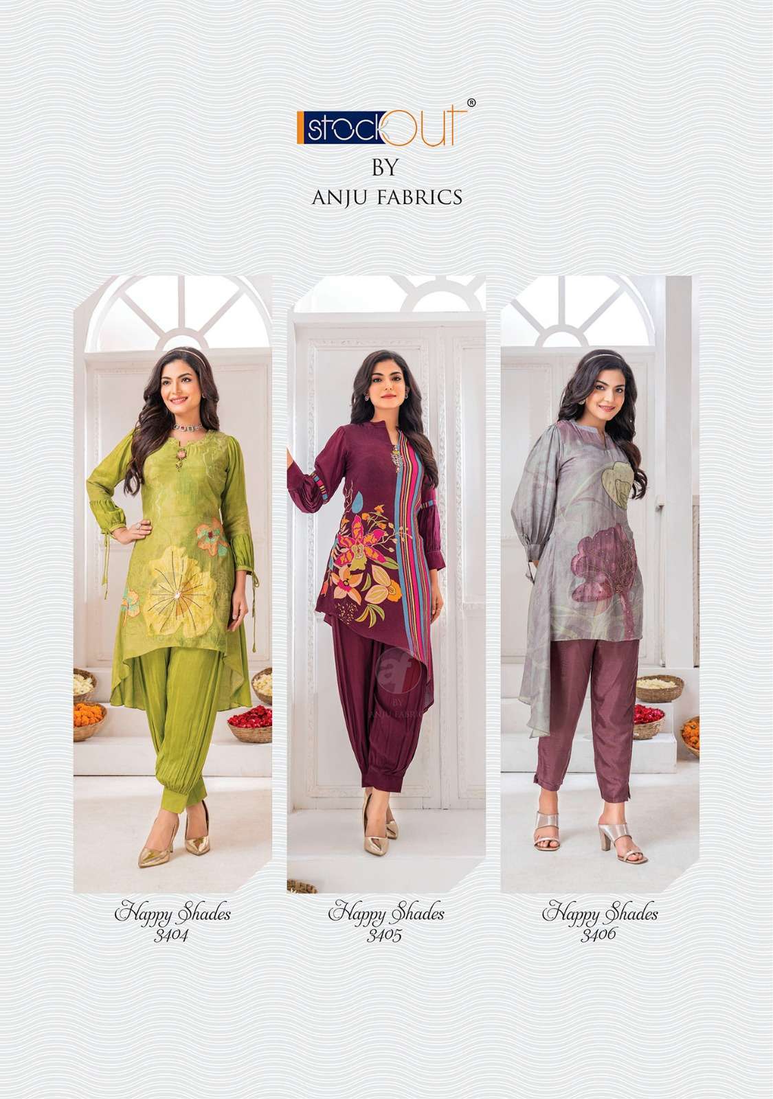 Anju Fabrics Happy Shades Kurti Wholesale catalog