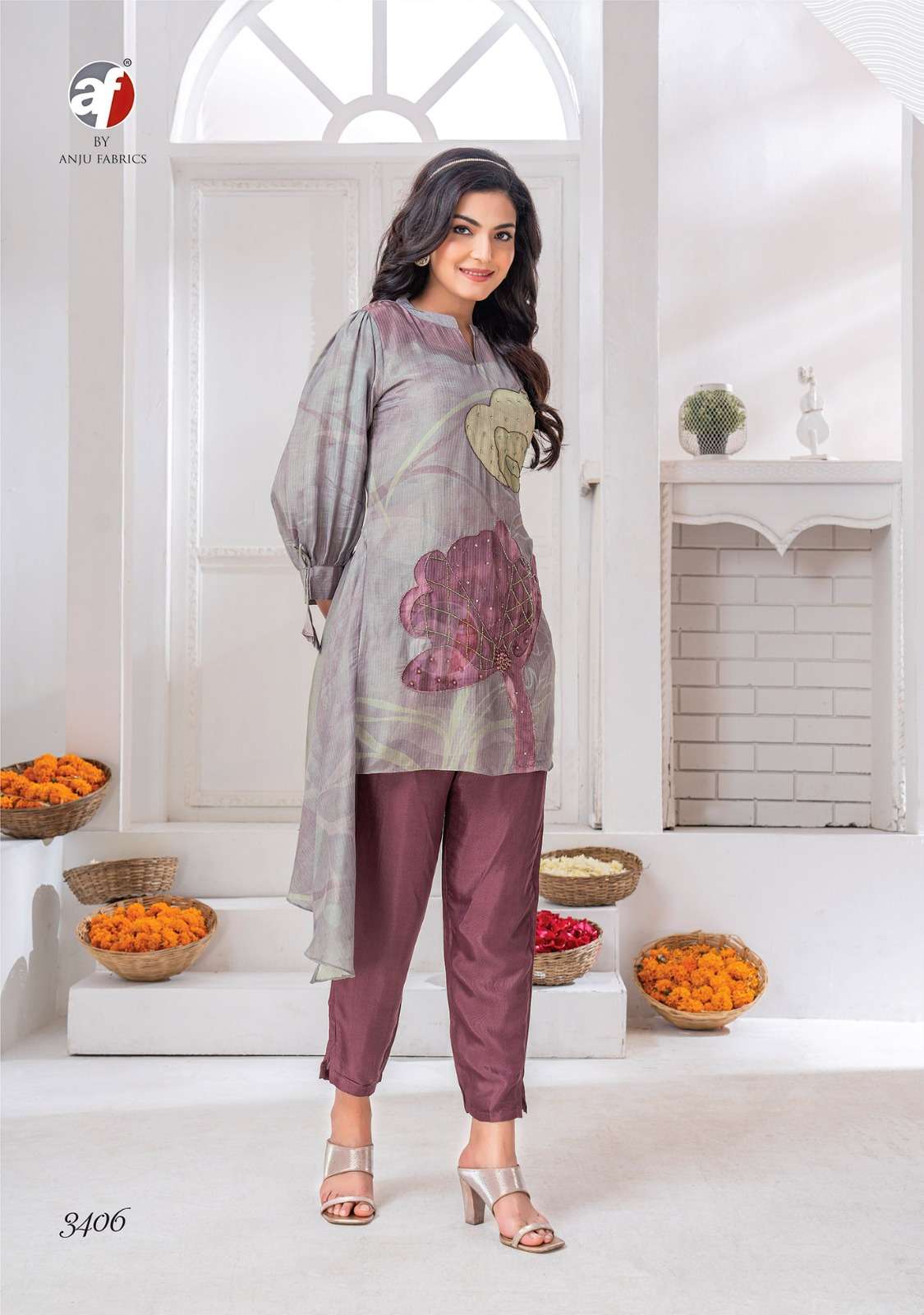 Anju Fabrics Happy Shades Kurti Wholesale catalog
