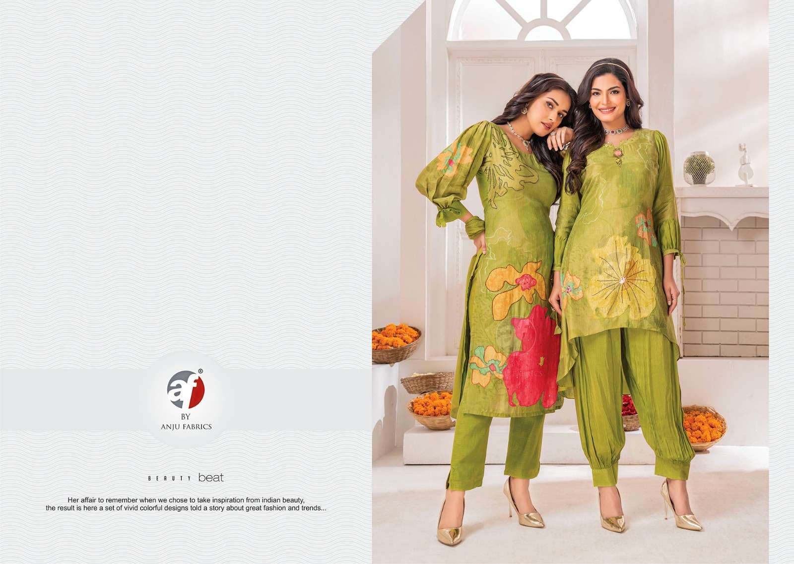 Anju Fabrics Happy Shades Kurti Wholesale catalog