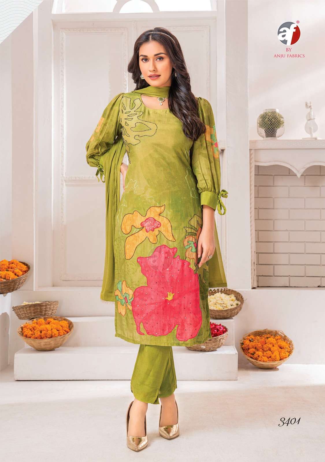 Anju Fabrics Happy Shades Kurti Wholesale catalog