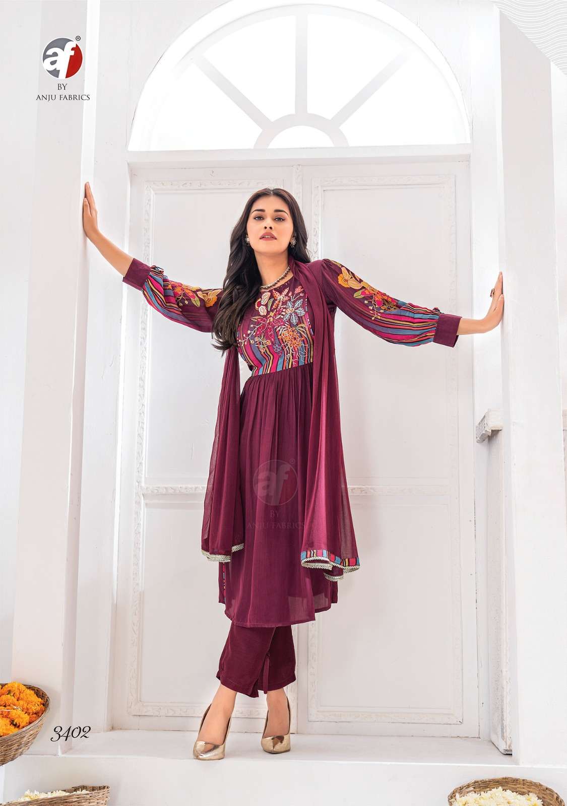 Anju Fabrics Happy Shades Kurti Wholesale catalog