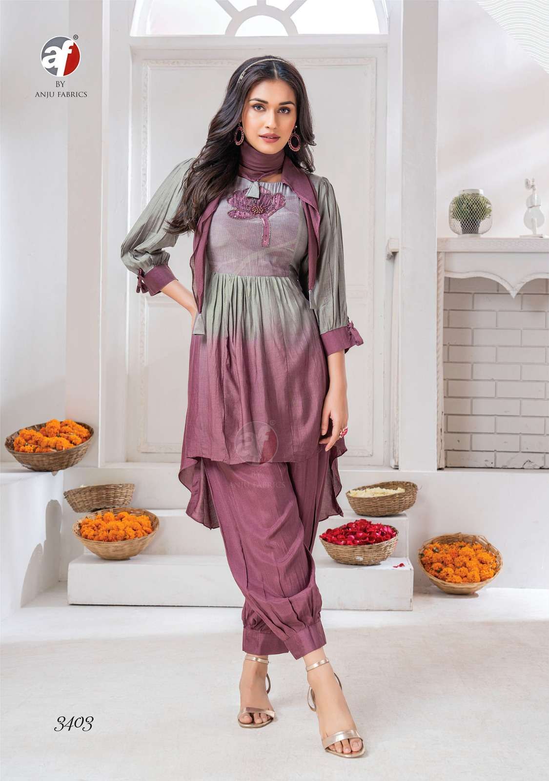 Anju Fabrics Happy Shades Kurti Wholesale catalog