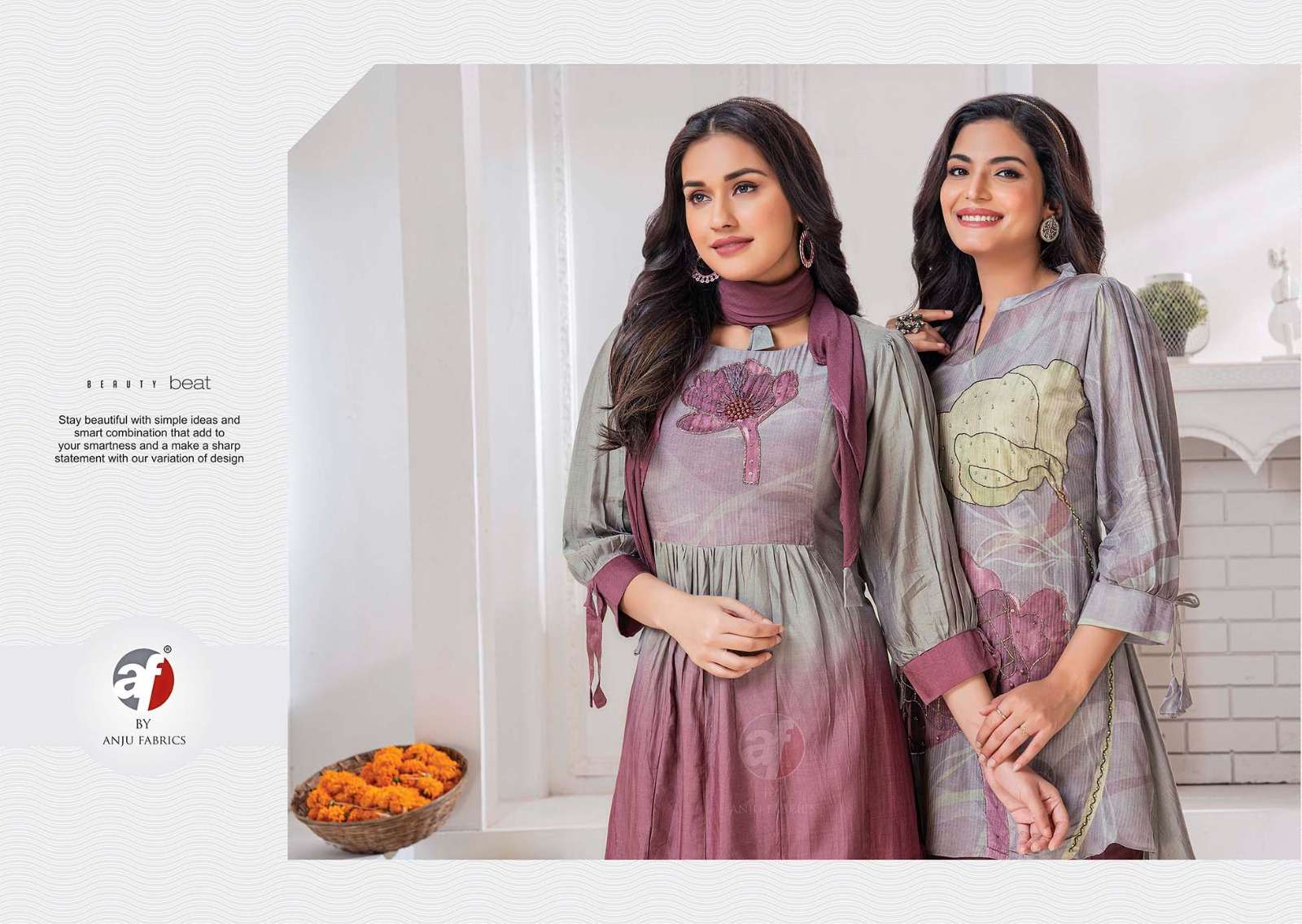 Anju Fabrics Happy Shades Kurti Wholesale catalog