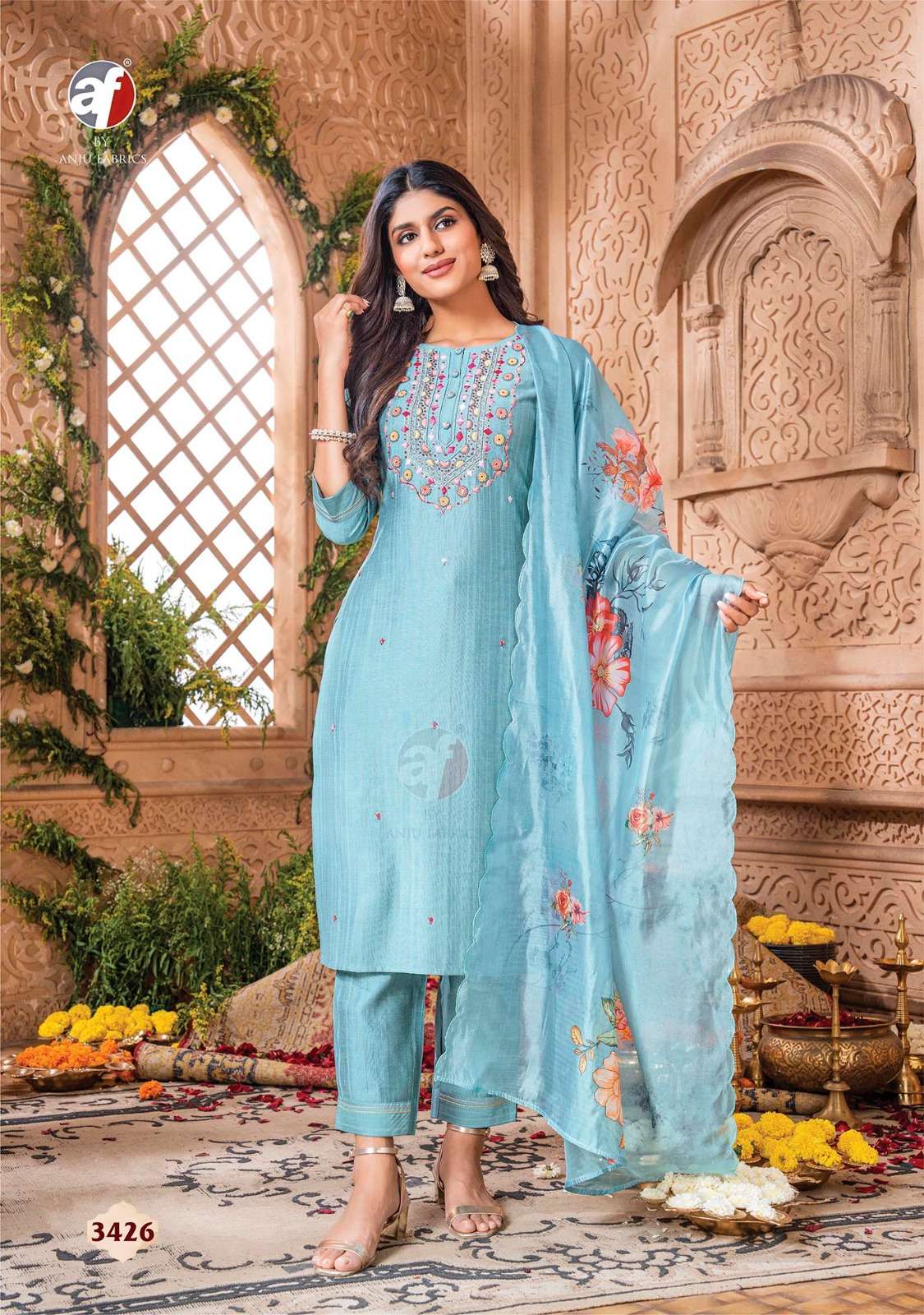 Anju Fabrics Real Touch vol -3 Kurti Wholesale catalog