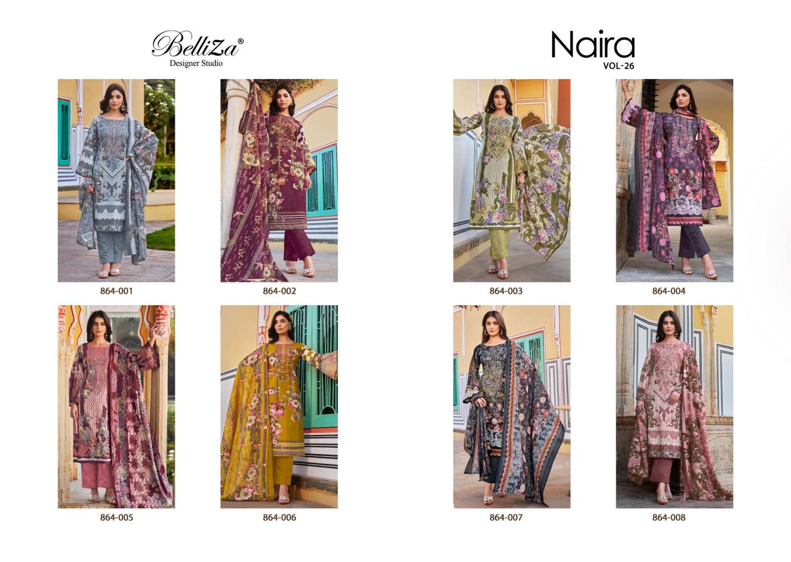 Belliza Naira Vol 26 Dress Material Wholesale catalog