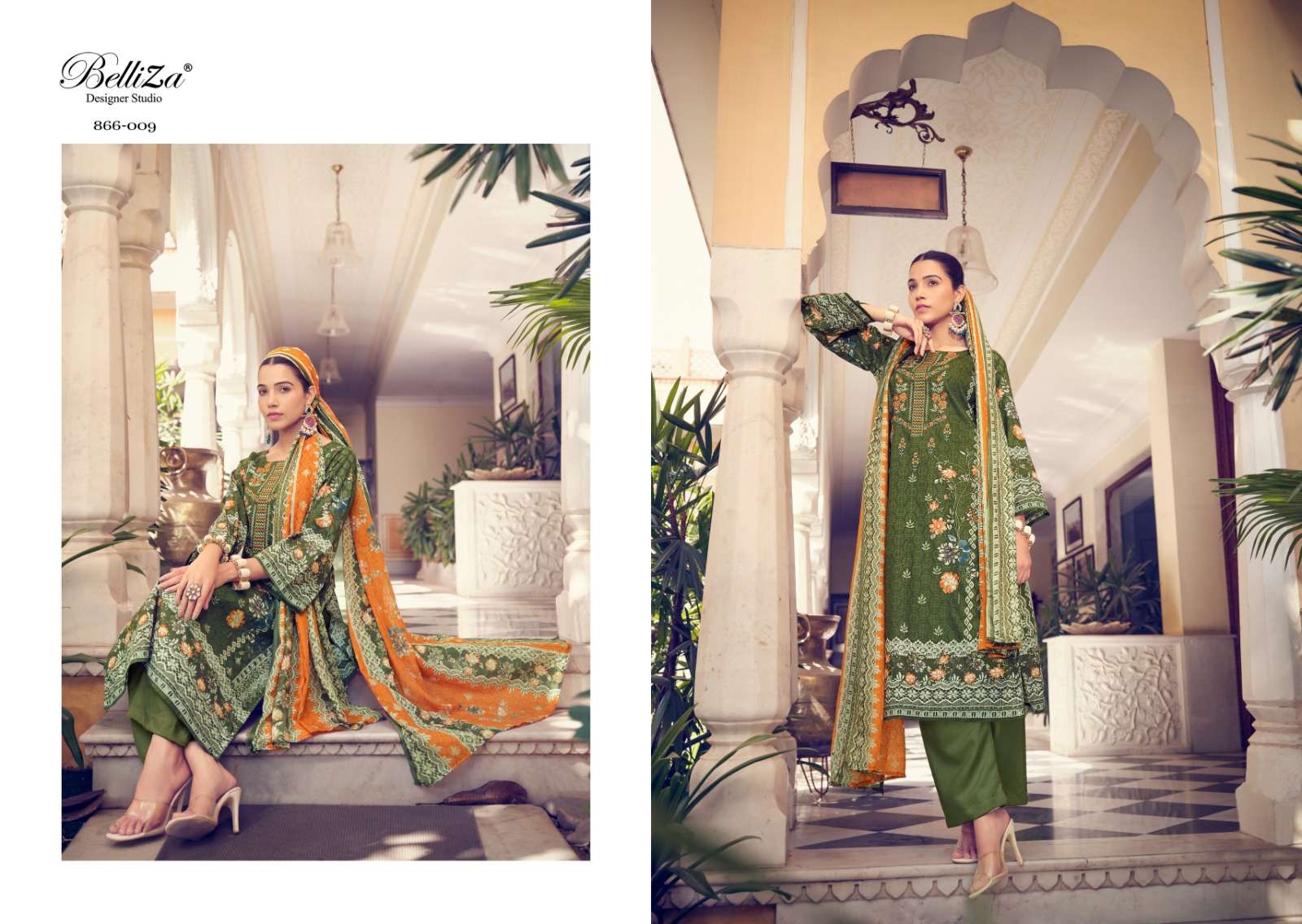 Belliza Naira Vol 14 Embroidery Dress Material Collection: Textilecatalog