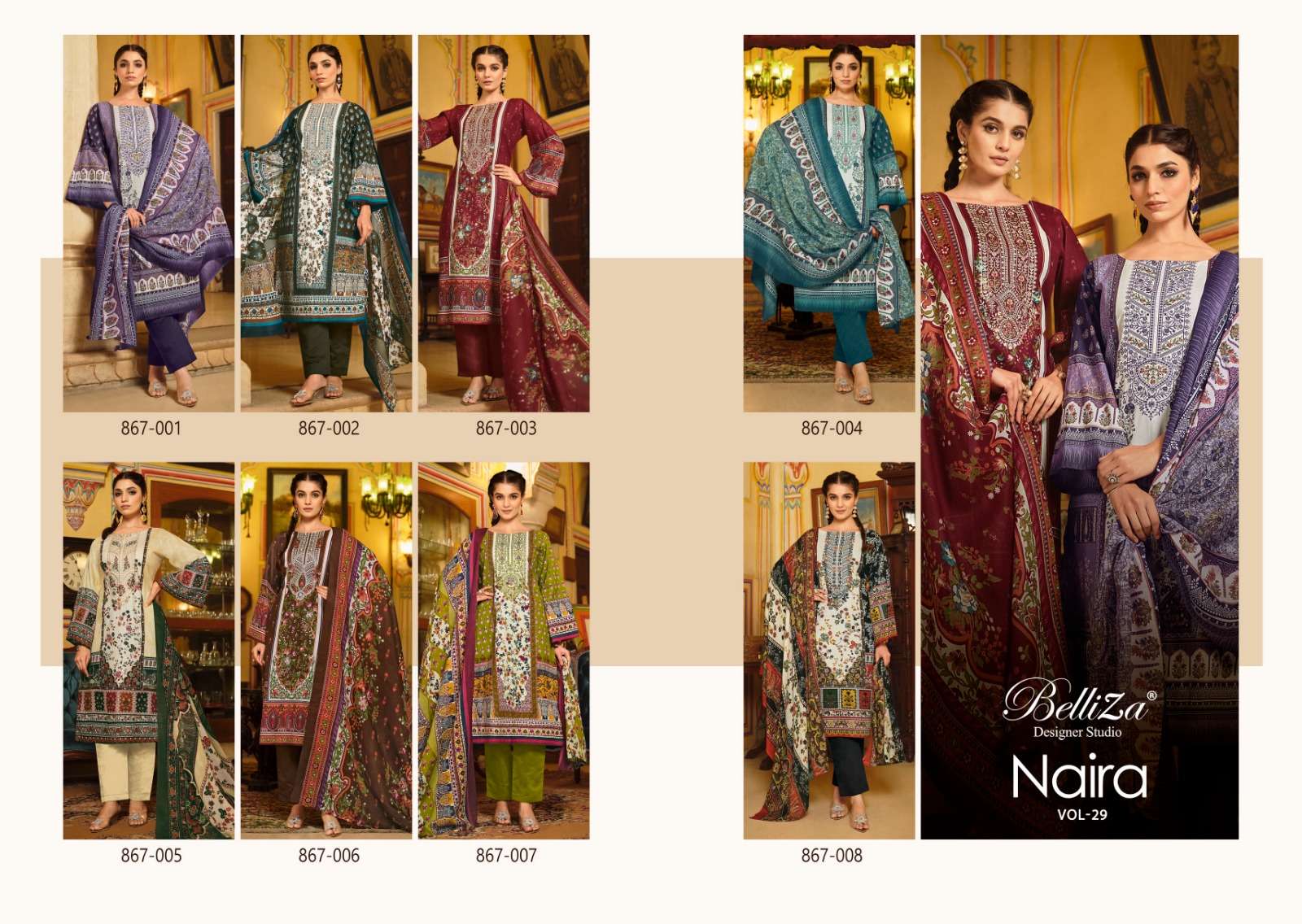 Belliza Naira Vol 29 Cotton Digital Printed Dress Material Wholesale catalog