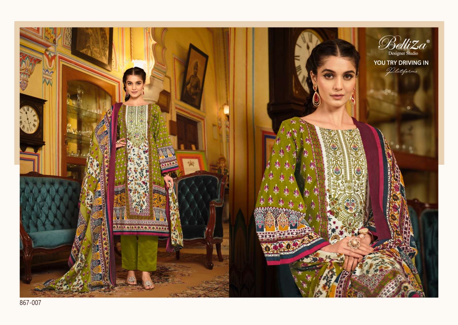 Belliza Naira Vol 29 Cotton Digital Printed Dress Material Wholesale catalog
