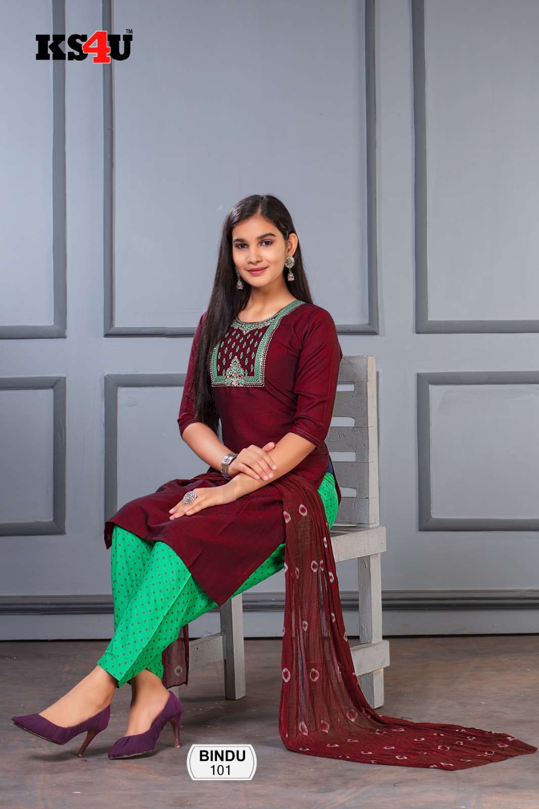 BINDU GIRL PATIYALA Dress Materials Wholesale catalog