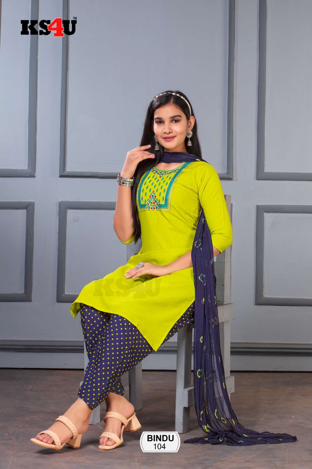 BINDU GIRL PATIYALA Dress Materials Wholesale catalog
