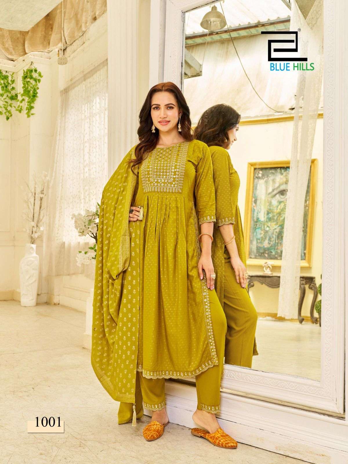 Blue Hills Trend Capture Kurti Wholesale catalog