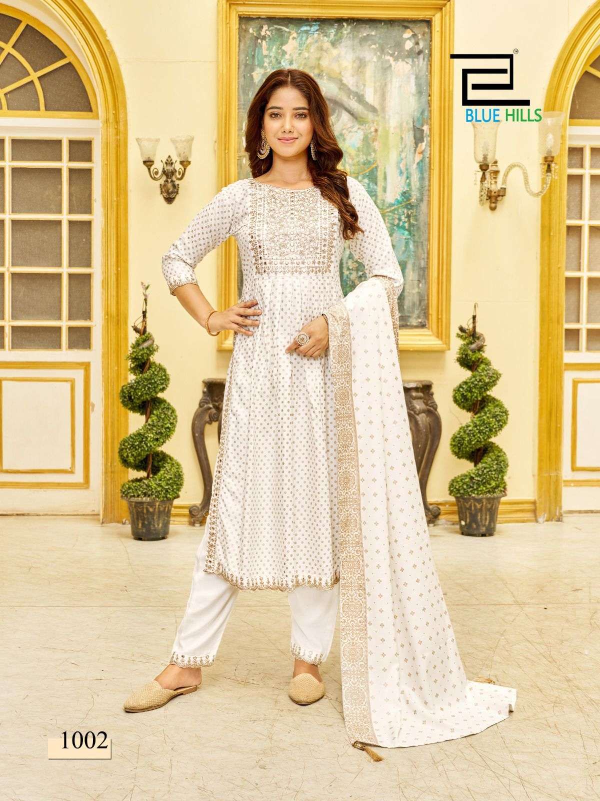 Blue Hills Trend Capture Kurti Wholesale catalog