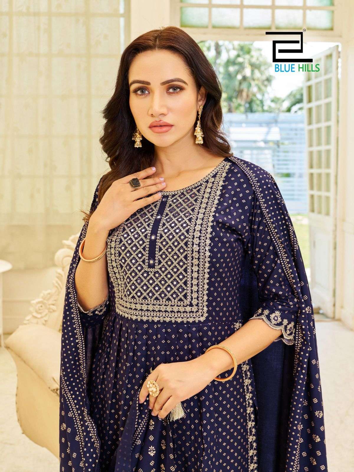 Blue Hills Trend Capture Kurti Wholesale catalog