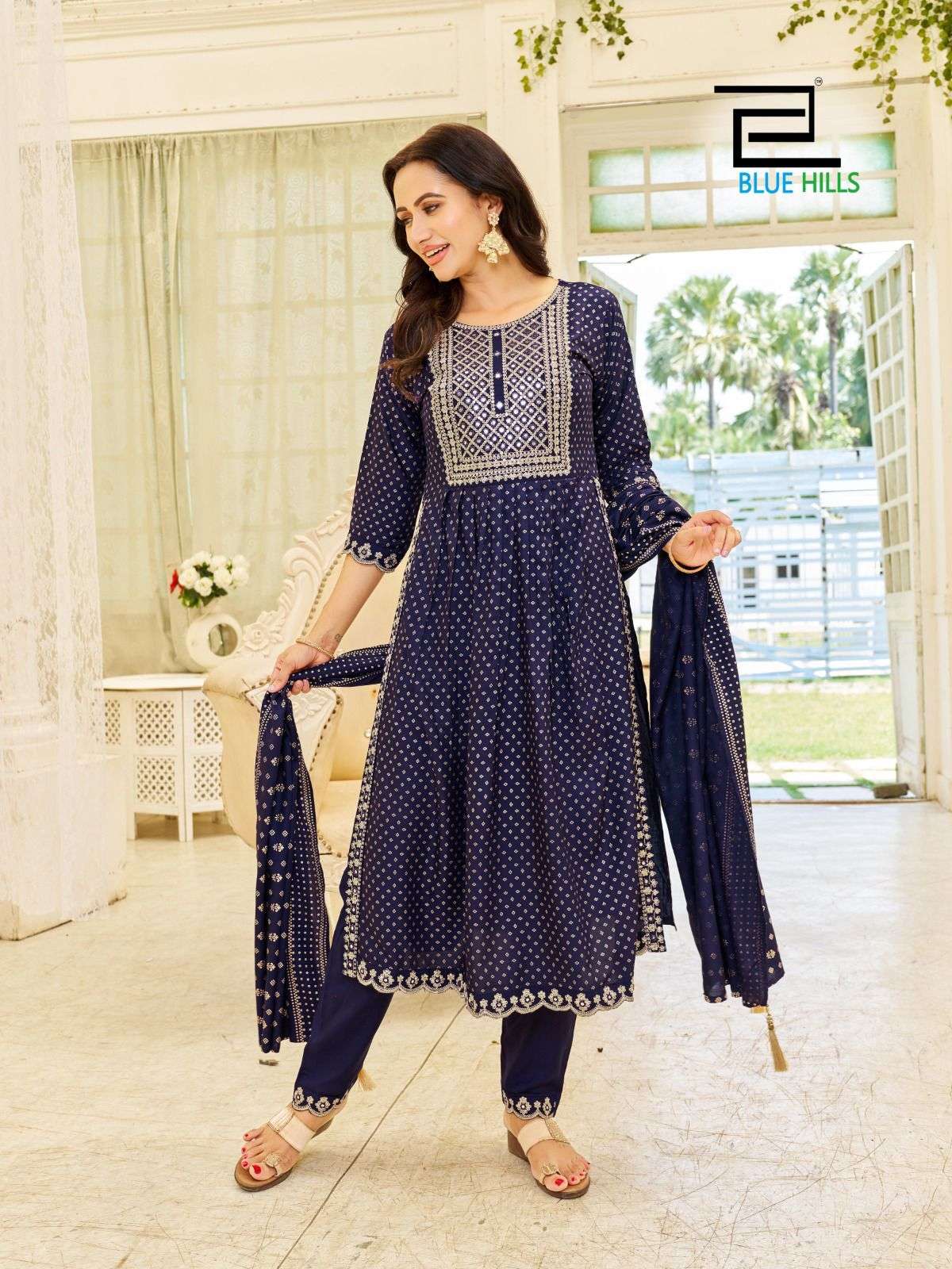 Blue Hills Trend Capture Kurti Wholesale catalog