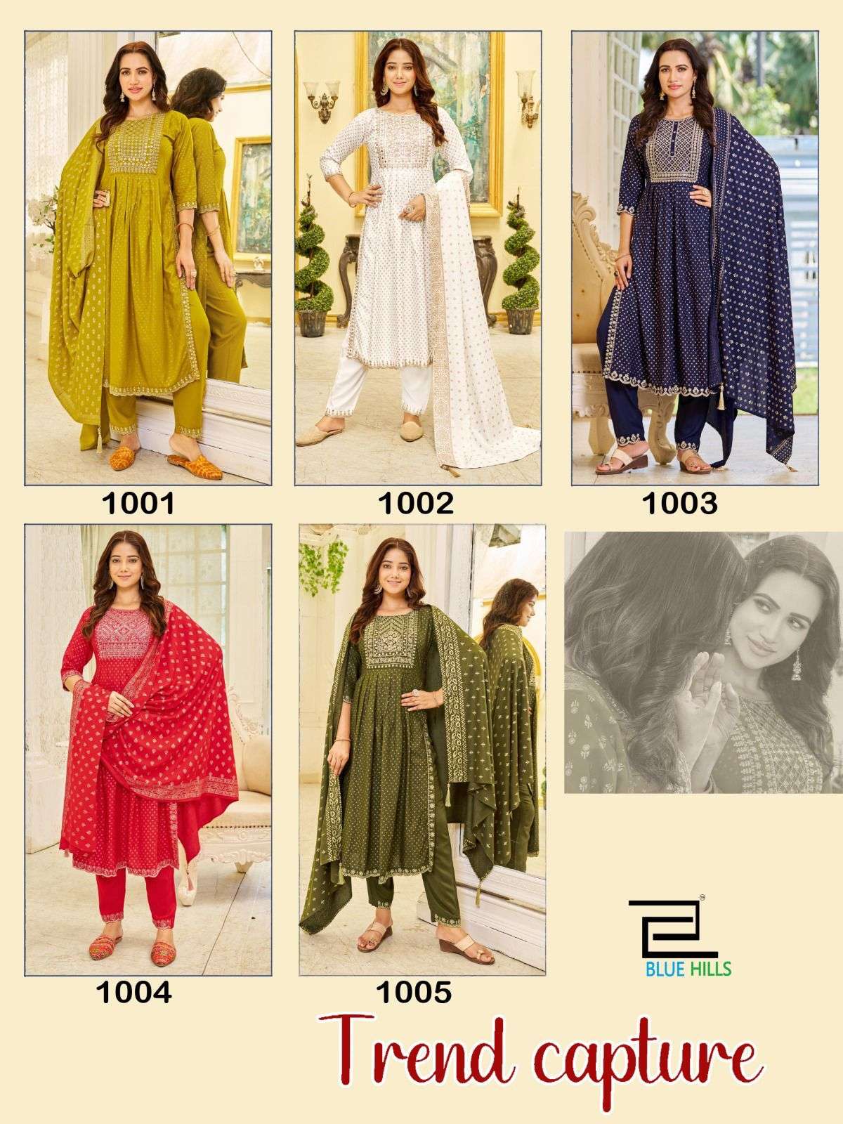 Blue Hills Trend Capture Kurti Wholesale catalog