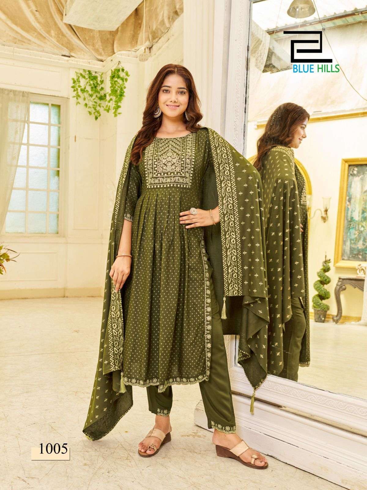 Blue Hills Trend Capture Kurti Wholesale catalog