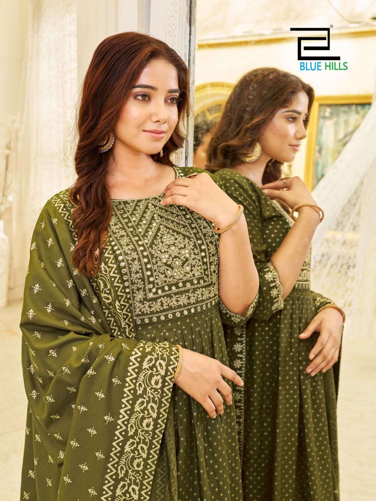 Blue Hills Trend Capture Kurti Wholesale catalog