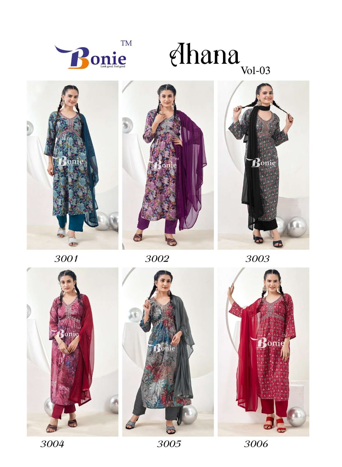 BONIE AAHANA VOL 3 Kurti Wholesale catalog