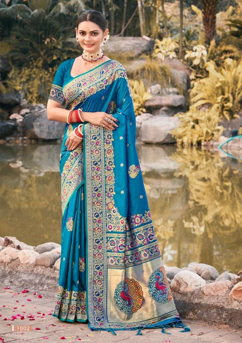 BUNAWAT GEHNA NEW Paithani  Silk Saree Wholesale catalog