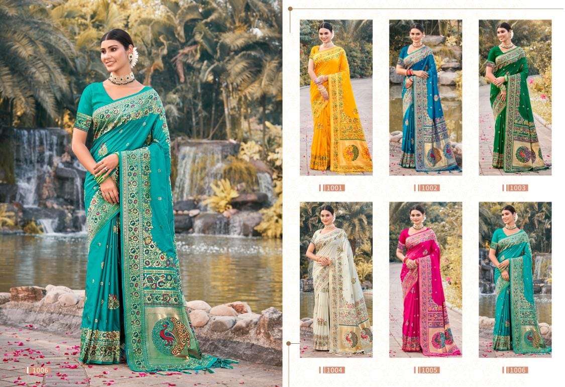 BUNAWAT GEHNA NEW Paithani  Silk Saree Wholesale catalog