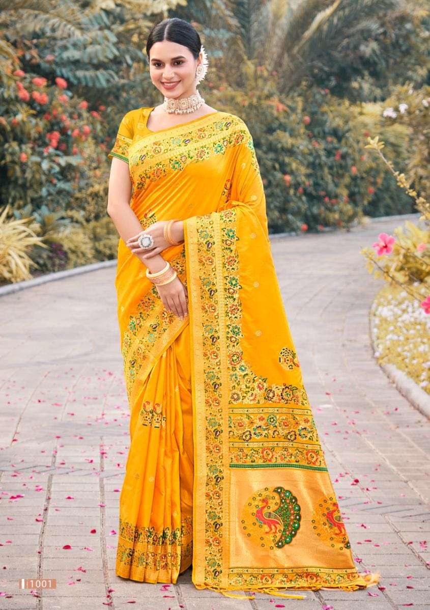 BUNAWAT GEHNA NEW Paithani  Silk Saree Wholesale catalog