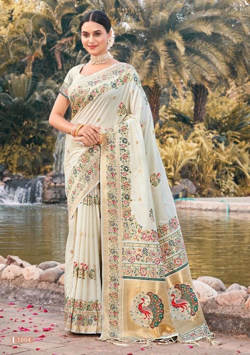 BUNAWAT GEHNA NEW Paithani  Silk Saree Wholesale catalog