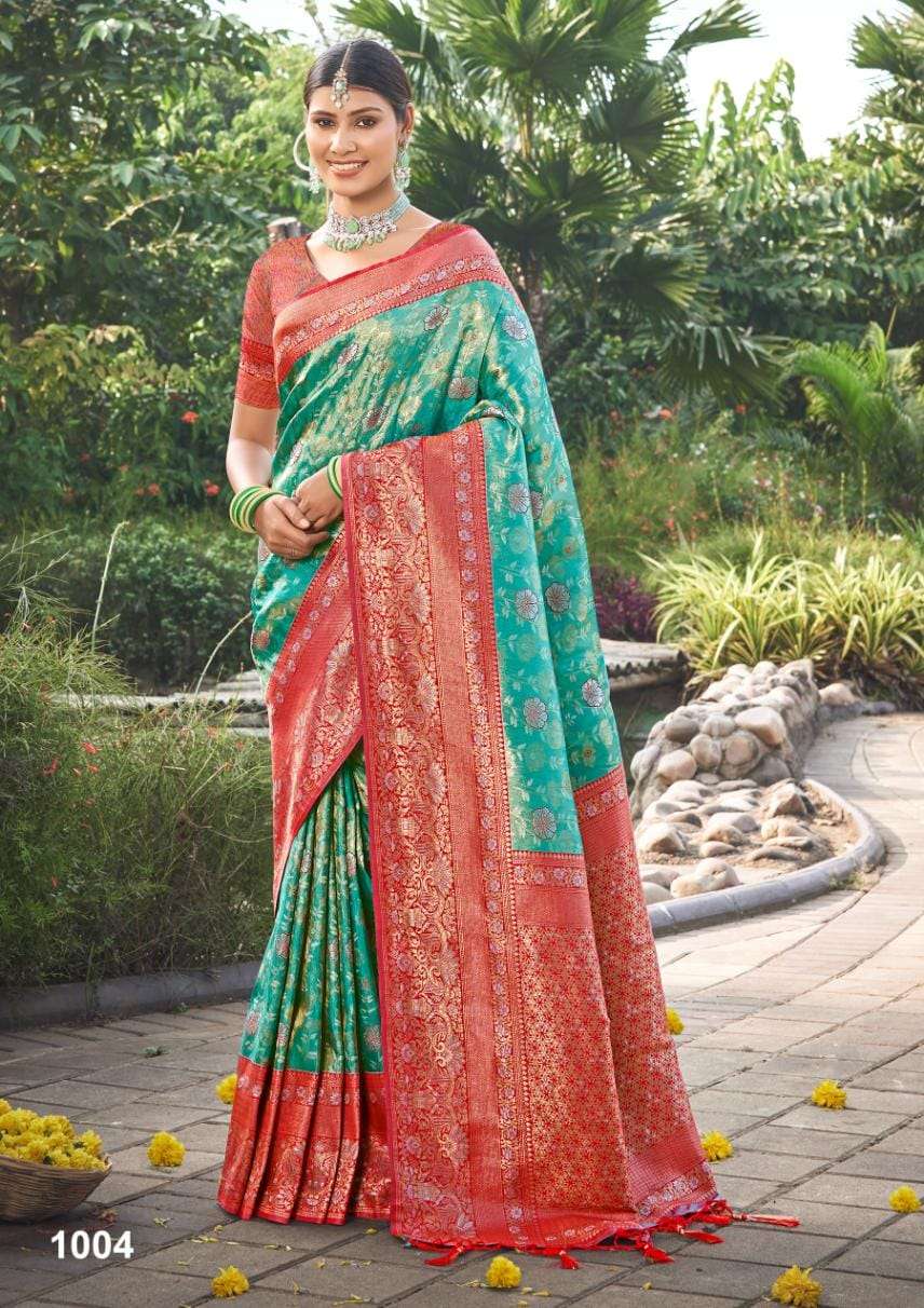 BUNAWAT POONAM Kanjivaram Silk Saree Wholesale catalog