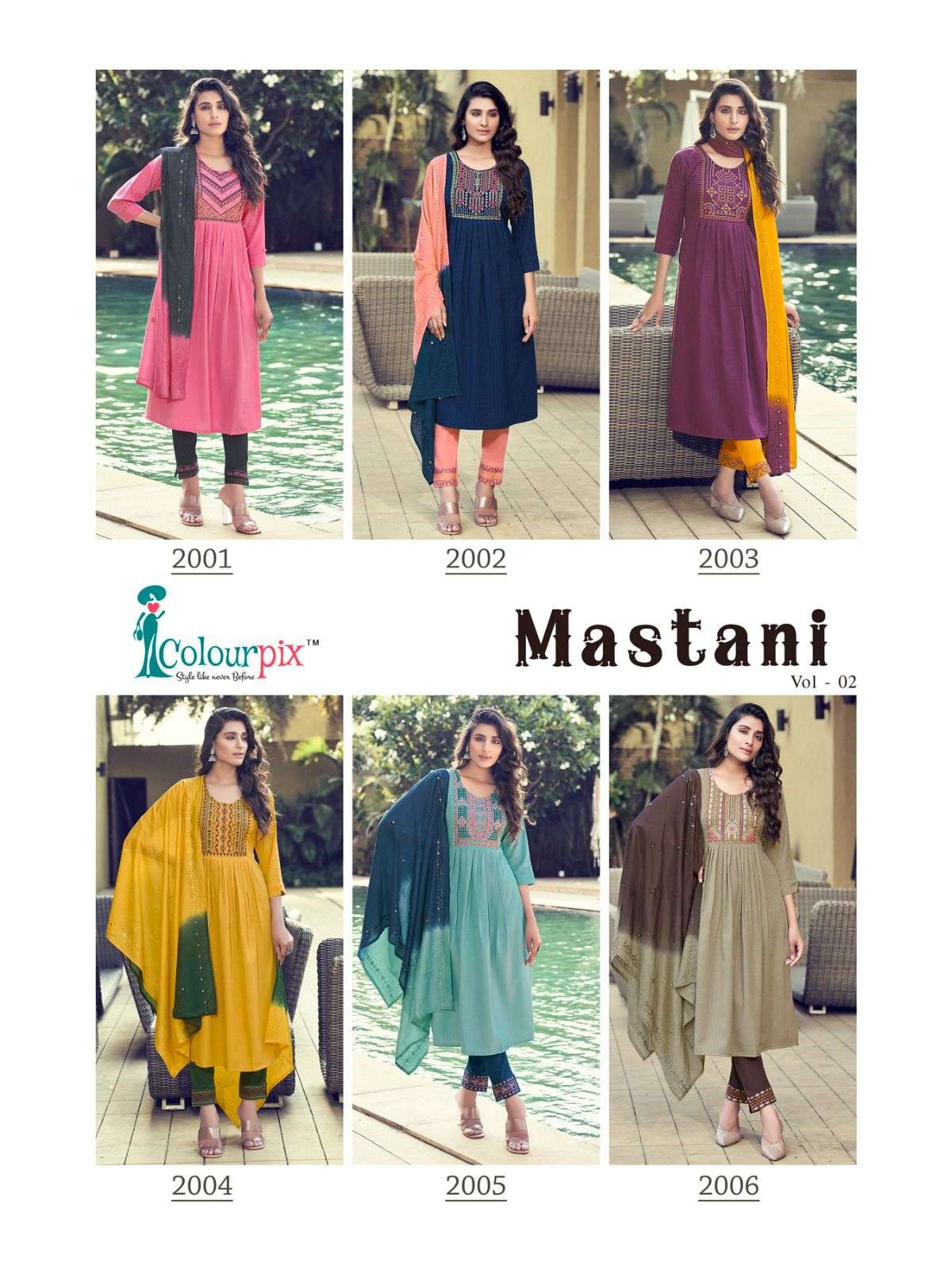 COLOURPIX MASTANI VOL.2 Kurti Wholesale catalog